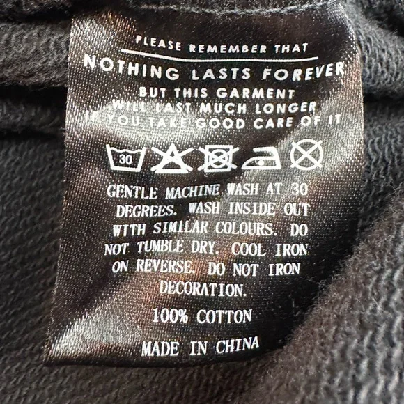 NWT Lazy Oaf Ruffle Sweater Dress Black Size Small - Picture 11 of 15